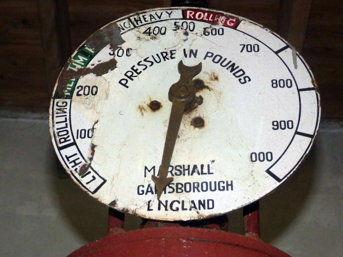 drukmeter in Gorreana theefabriek