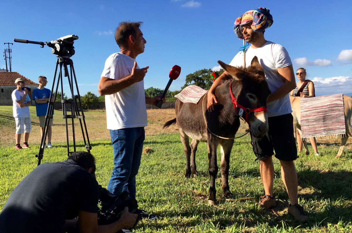 Interview met een deelnemer aan de ezelrace